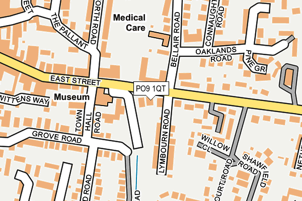 PO9 1QT map - OS OpenMap – Local (Ordnance Survey) PO9 1QT map - OS OpenMap – Local (Ordnance Survey)