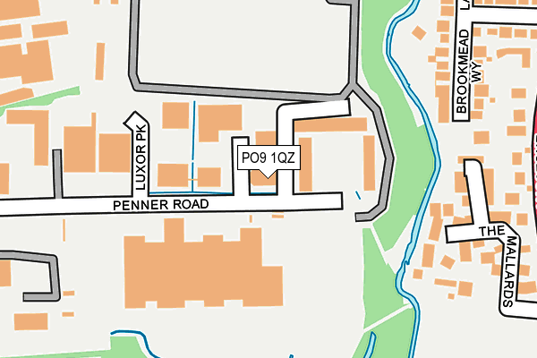 PO9 1QZ map - OS OpenMap – Local (Ordnance Survey) PO9 1QZ map - OS OpenMap – Local (Ordnance Survey)