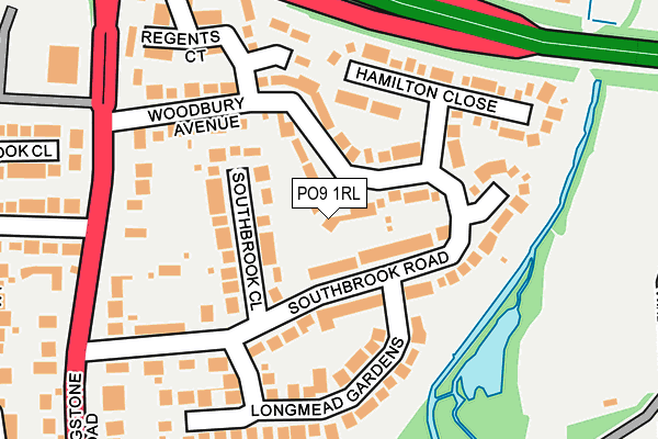 PO9 1RL map - OS OpenMap – Local (Ordnance Survey) PO9 1RL map - OS OpenMap – Local (Ordnance Survey)