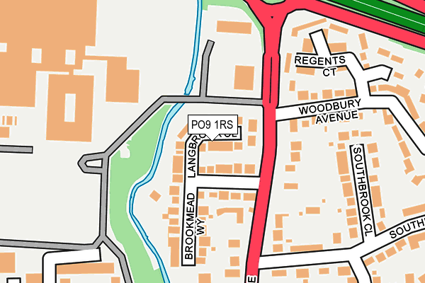 PO9 1RS map - OS OpenMap – Local (Ordnance Survey) PO9 1RS map - OS OpenMap – Local (Ordnance Survey)