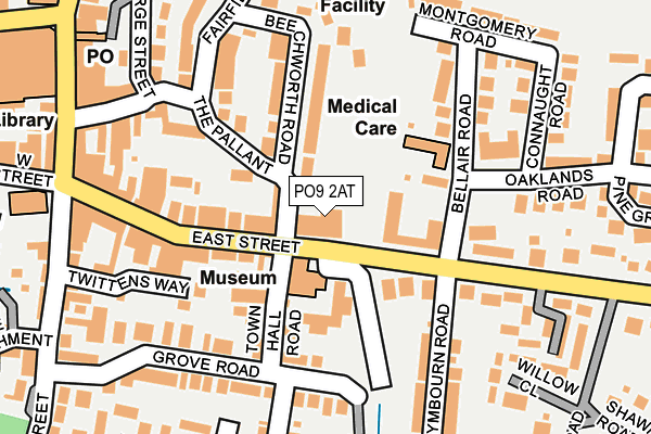 PO9 2AT map - OS OpenMap – Local (Ordnance Survey) PO9 2AT map - OS OpenMap – Local (Ordnance Survey)