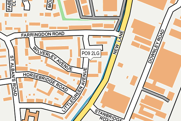 PO9 2LG map - OS OpenMap – Local (Ordnance Survey) PO9 2LG map - OS OpenMap – Local (Ordnance Survey)
