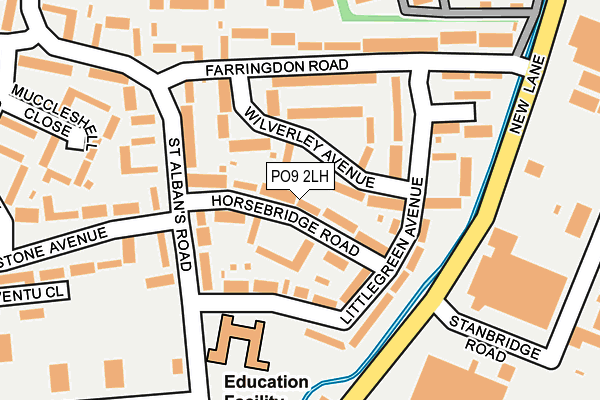 PO9 2LH map - OS OpenMap – Local (Ordnance Survey) PO9 2LH map - OS OpenMap – Local (Ordnance Survey)