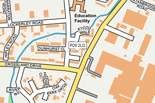 PO9 2LQ map - OS OpenMap – Local (Ordnance Survey) PO9 2LQ map - OS OpenMap – Local (Ordnance Survey)