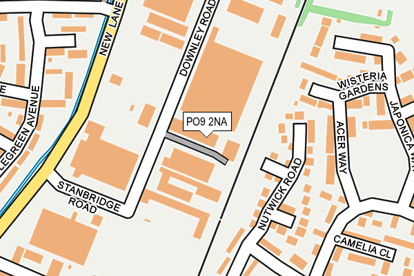 PO9 2NA map - OS OpenMap – Local (Ordnance Survey) PO9 2NA map - OS OpenMap – Local (Ordnance Survey)