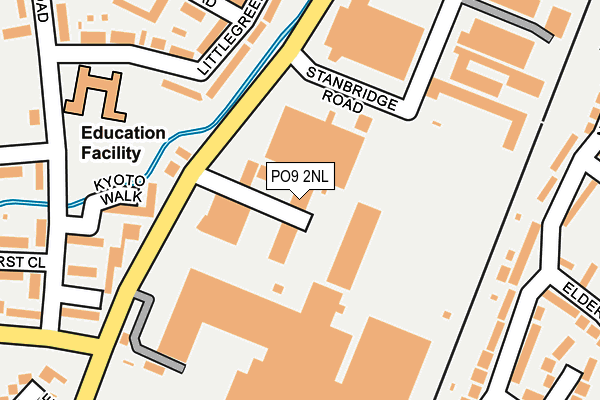 PO9 2NL map - OS OpenMap – Local (Ordnance Survey) PO9 2NL map - OS OpenMap – Local (Ordnance Survey)