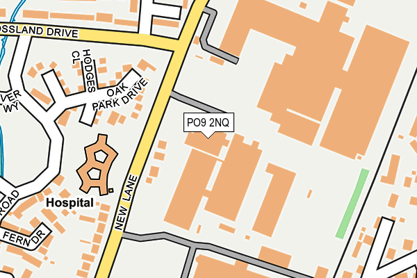 PO9 2NQ map - OS OpenMap – Local (Ordnance Survey) PO9 2NQ map - OS OpenMap – Local (Ordnance Survey)