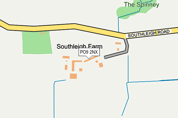 PO9 2NX map - OS OpenMap – Local (Ordnance Survey) PO9 2NX map - OS OpenMap – Local (Ordnance Survey)