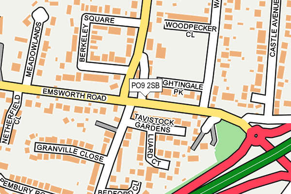 PO9 2SB map - OS OpenMap – Local (Ordnance Survey) PO9 2SB map - OS OpenMap – Local (Ordnance Survey)
