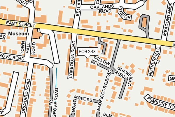 PO9 2SX map - OS OpenMap – Local (Ordnance Survey) PO9 2SX map - OS OpenMap – Local (Ordnance Survey)