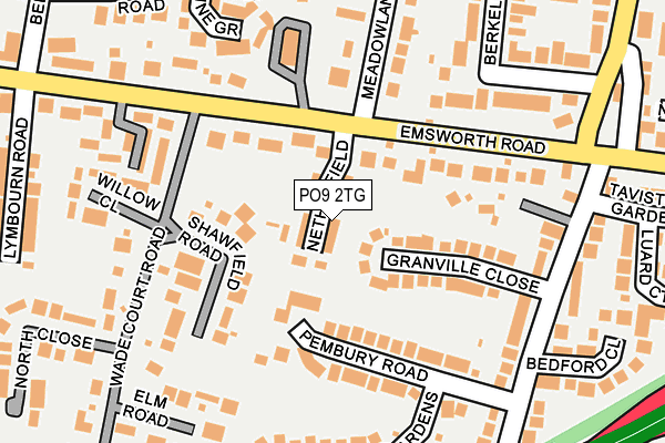 PO9 2TG map - OS OpenMap – Local (Ordnance Survey) PO9 2TG map - OS OpenMap – Local (Ordnance Survey)