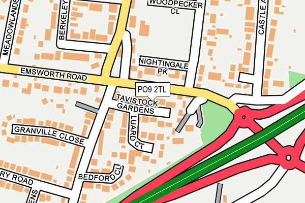 PO9 2TL map - OS OpenMap – Local (Ordnance Survey) PO9 2TL map - OS OpenMap – Local (Ordnance Survey)