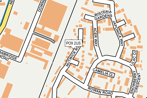 PO9 2US map - OS OpenMap – Local (Ordnance Survey) PO9 2US map - OS OpenMap – Local (Ordnance Survey)