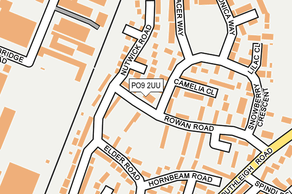 PO9 2UU map - OS OpenMap – Local (Ordnance Survey) PO9 2UU map - OS OpenMap – Local (Ordnance Survey)
