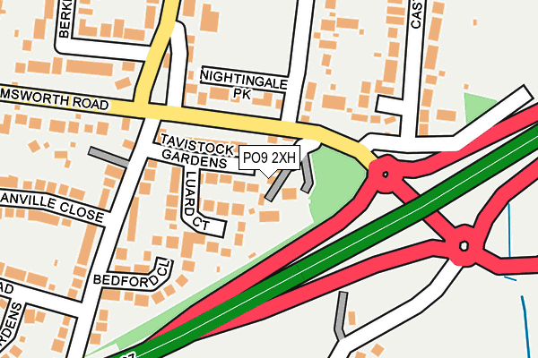 PO9 2XH map - OS OpenMap – Local (Ordnance Survey) PO9 2XH map - OS OpenMap – Local (Ordnance Survey)