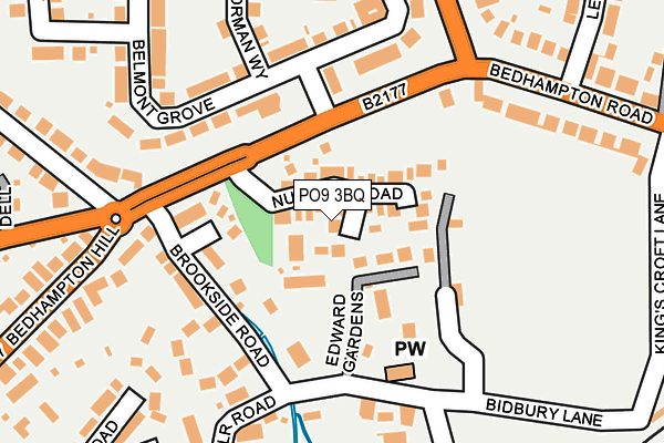 PO9 3BQ map - OS OpenMap – Local (Ordnance Survey) PO9 3BQ map - OS OpenMap – Local (Ordnance Survey)