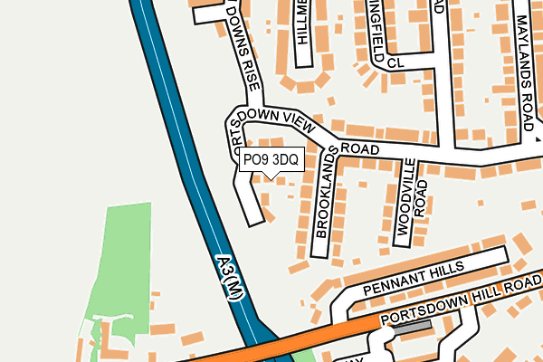 PO9 3DQ map - OS OpenMap – Local (Ordnance Survey) PO9 3DQ map - OS OpenMap – Local (Ordnance Survey)