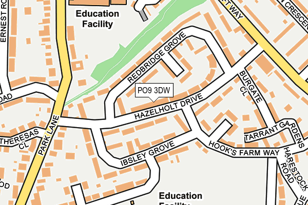 PO9 3DW map - OS OpenMap – Local (Ordnance Survey) PO9 3DW map - OS OpenMap – Local (Ordnance Survey)