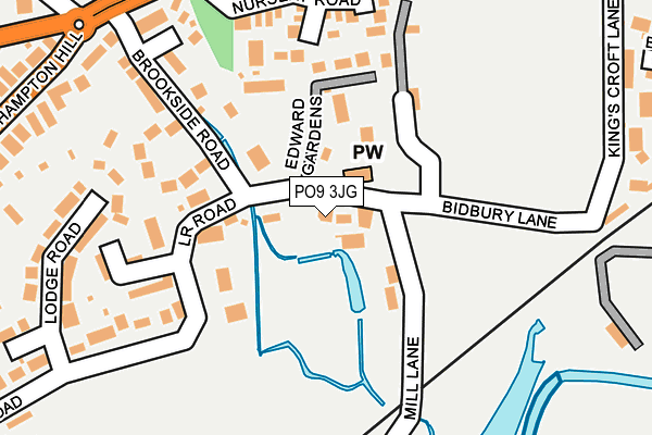 PO9 3JG map - OS OpenMap – Local (Ordnance Survey) PO9 3JG map - OS OpenMap – Local (Ordnance Survey)
