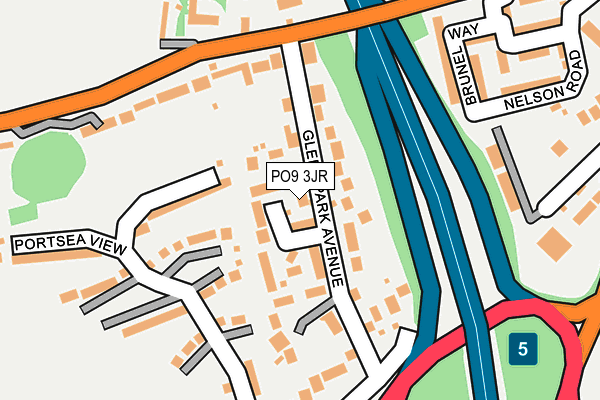 PO9 3JR map - OS OpenMap – Local (Ordnance Survey) PO9 3JR map - OS OpenMap – Local (Ordnance Survey)