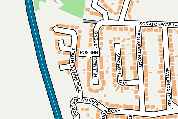 PO9 3NN map - OS OpenMap – Local (Ordnance Survey) PO9 3NN map - OS OpenMap – Local (Ordnance Survey)