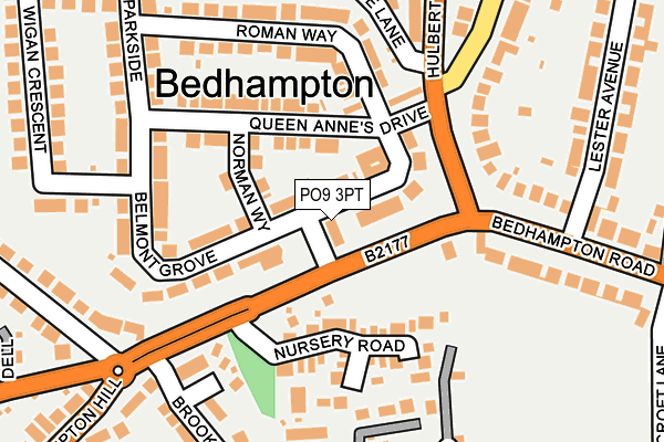 PO9 3PT map - OS OpenMap – Local (Ordnance Survey) PO9 3PT map - OS OpenMap – Local (Ordnance Survey)