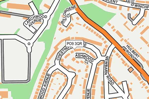 PO9 3QR map - OS OpenMap – Local (Ordnance Survey) PO9 3QR map - OS OpenMap – Local (Ordnance Survey)
