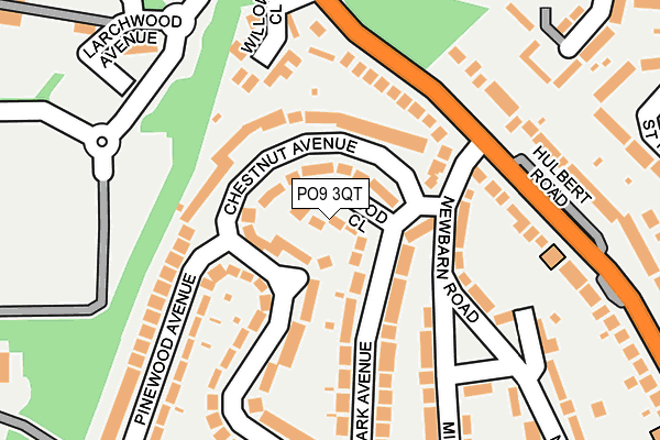 PO9 3QT map - OS OpenMap – Local (Ordnance Survey) PO9 3QT map - OS OpenMap – Local (Ordnance Survey)