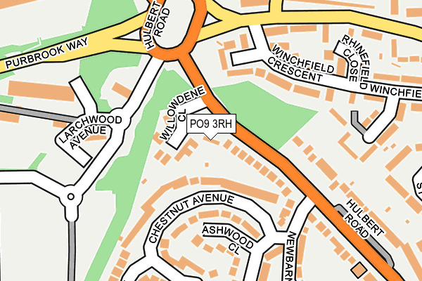PO9 3RH map - OS OpenMap – Local (Ordnance Survey) PO9 3RH map - OS OpenMap – Local (Ordnance Survey)