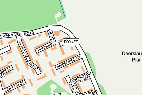 PO9 4ET map - OS OpenMap – Local (Ordnance Survey) PO9 4ET map - OS OpenMap – Local (Ordnance Survey)