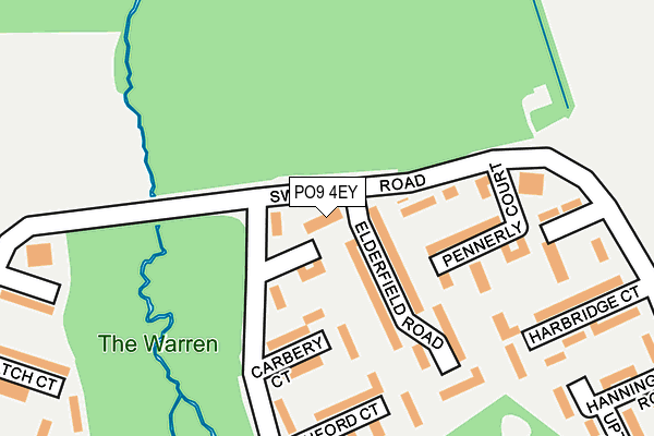 PO9 4EY map - OS OpenMap – Local (Ordnance Survey) PO9 4EY map - OS OpenMap – Local (Ordnance Survey)