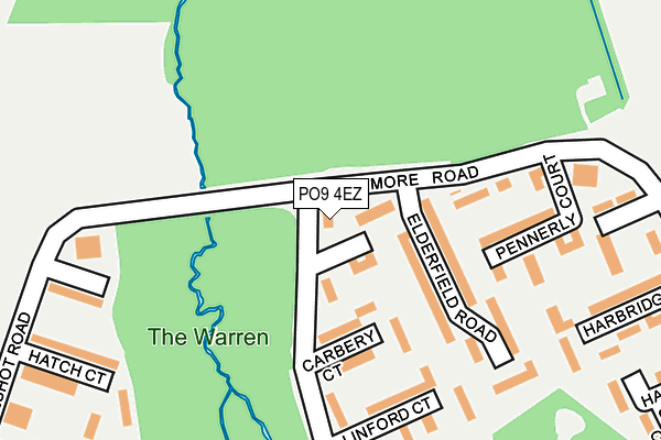 PO9 4EZ map - OS OpenMap – Local (Ordnance Survey) PO9 4EZ map - OS OpenMap – Local (Ordnance Survey)