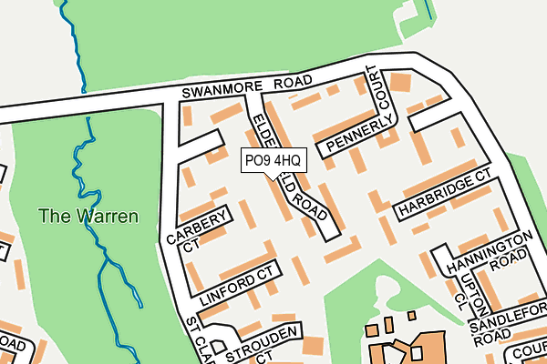 PO9 4HQ map - OS OpenMap – Local (Ordnance Survey) PO9 4HQ map - OS OpenMap – Local (Ordnance Survey)