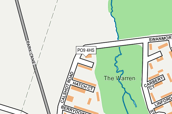 PO9 4HS map - OS OpenMap – Local (Ordnance Survey) PO9 4HS map - OS OpenMap – Local (Ordnance Survey)