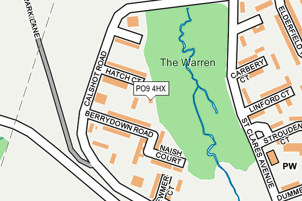 PO9 4HX map - OS OpenMap – Local (Ordnance Survey) PO9 4HX map - OS OpenMap – Local (Ordnance Survey)