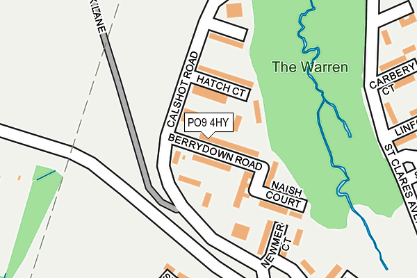 PO9 4HY map - OS OpenMap – Local (Ordnance Survey) PO9 4HY map - OS OpenMap – Local (Ordnance Survey)