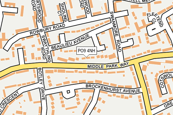 PO9 4NH map - OS OpenMap – Local (Ordnance Survey) PO9 4NH map - OS OpenMap – Local (Ordnance Survey)