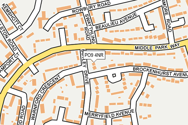 PO9 4NR map - OS OpenMap – Local (Ordnance Survey) PO9 4NR map - OS OpenMap – Local (Ordnance Survey)