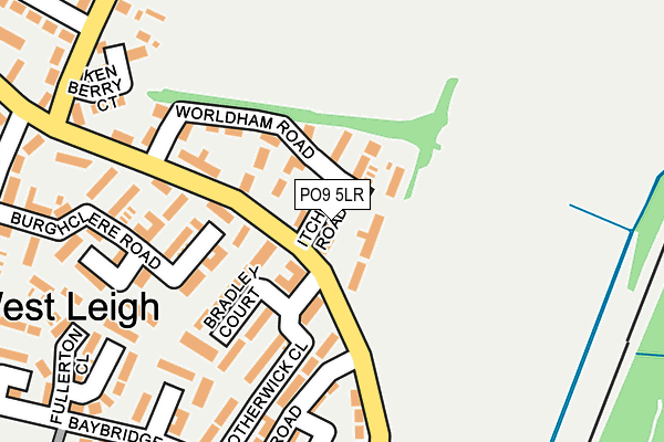 PO9 5LR map - OS OpenMap – Local (Ordnance Survey) PO9 5LR map - OS OpenMap – Local (Ordnance Survey)