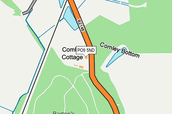 PO9 5ND map - OS OpenMap – Local (Ordnance Survey) PO9 5ND map - OS OpenMap – Local (Ordnance Survey)