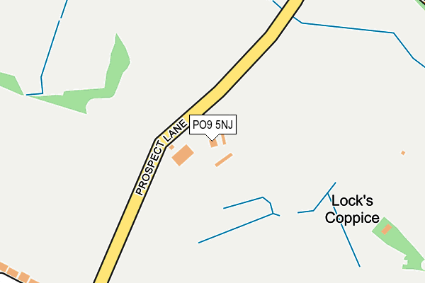 PO9 5NJ map - OS OpenMap – Local (Ordnance Survey) PO9 5NJ map - OS OpenMap – Local (Ordnance Survey)