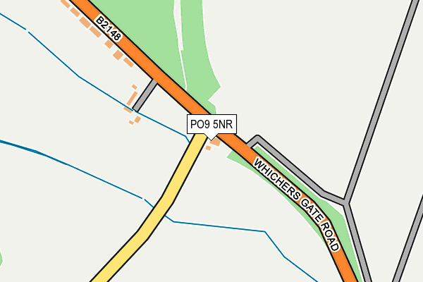 PO9 5NR map - OS OpenMap – Local (Ordnance Survey) PO9 5NR map - OS OpenMap – Local (Ordnance Survey)