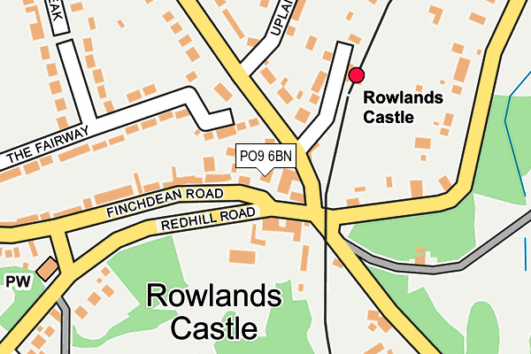 PO9 6BN map - OS OpenMap – Local (Ordnance Survey)