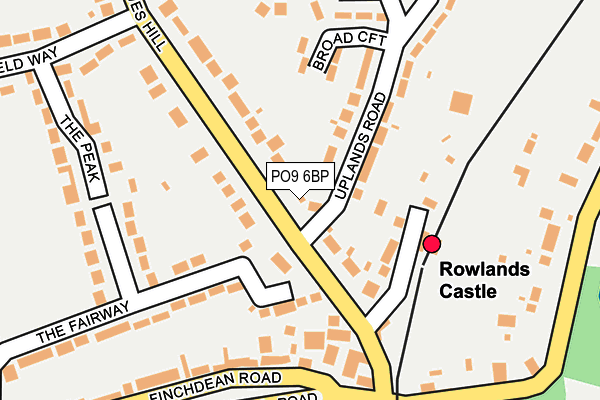 PO9 6BP map - OS OpenMap – Local (Ordnance Survey) PO9 6BP map - OS OpenMap – Local (Ordnance Survey)