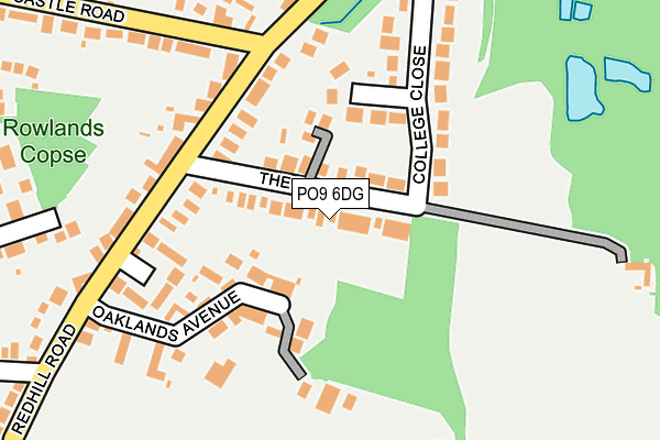 PO9 6DG map - OS OpenMap – Local (Ordnance Survey) PO9 6DG map - OS OpenMap – Local (Ordnance Survey)