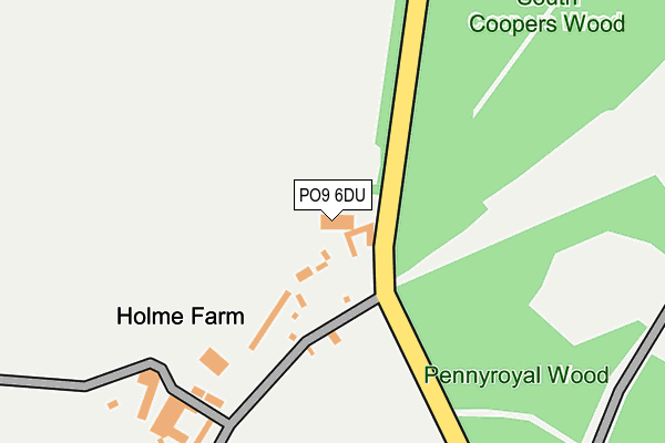 PO9 6DU map - OS OpenMap – Local (Ordnance Survey) PO9 6DU map - OS OpenMap – Local (Ordnance Survey)