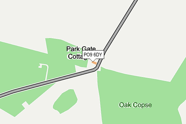 PO9 6DY map - OS OpenMap – Local (Ordnance Survey) PO9 6DY map - OS OpenMap – Local (Ordnance Survey)