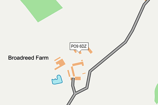 PO9 6DZ map - OS OpenMap – Local (Ordnance Survey) PO9 6DZ map - OS OpenMap – Local (Ordnance Survey)