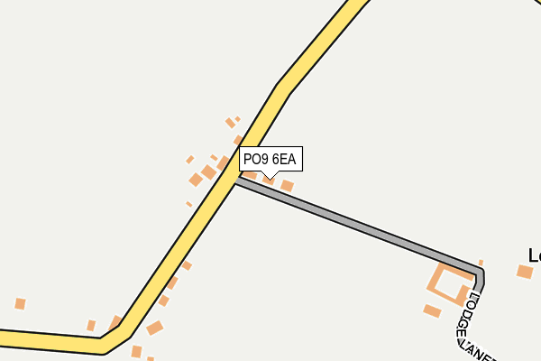 PO9 6EA map - OS OpenMap – Local (Ordnance Survey) PO9 6EA map - OS OpenMap – Local (Ordnance Survey)