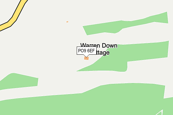 PO9 6EF map - OS OpenMap – Local (Ordnance Survey) PO9 6EF map - OS OpenMap – Local (Ordnance Survey)